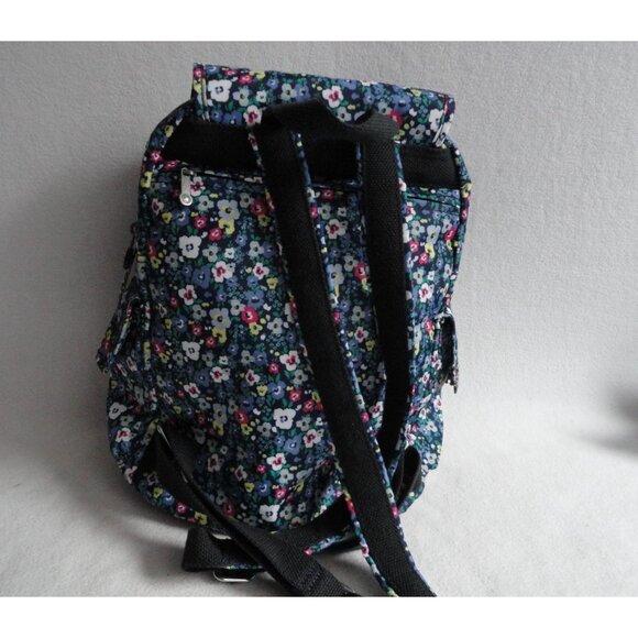 Kipling Navy Floral Print Backpack - Picture 4 of 9